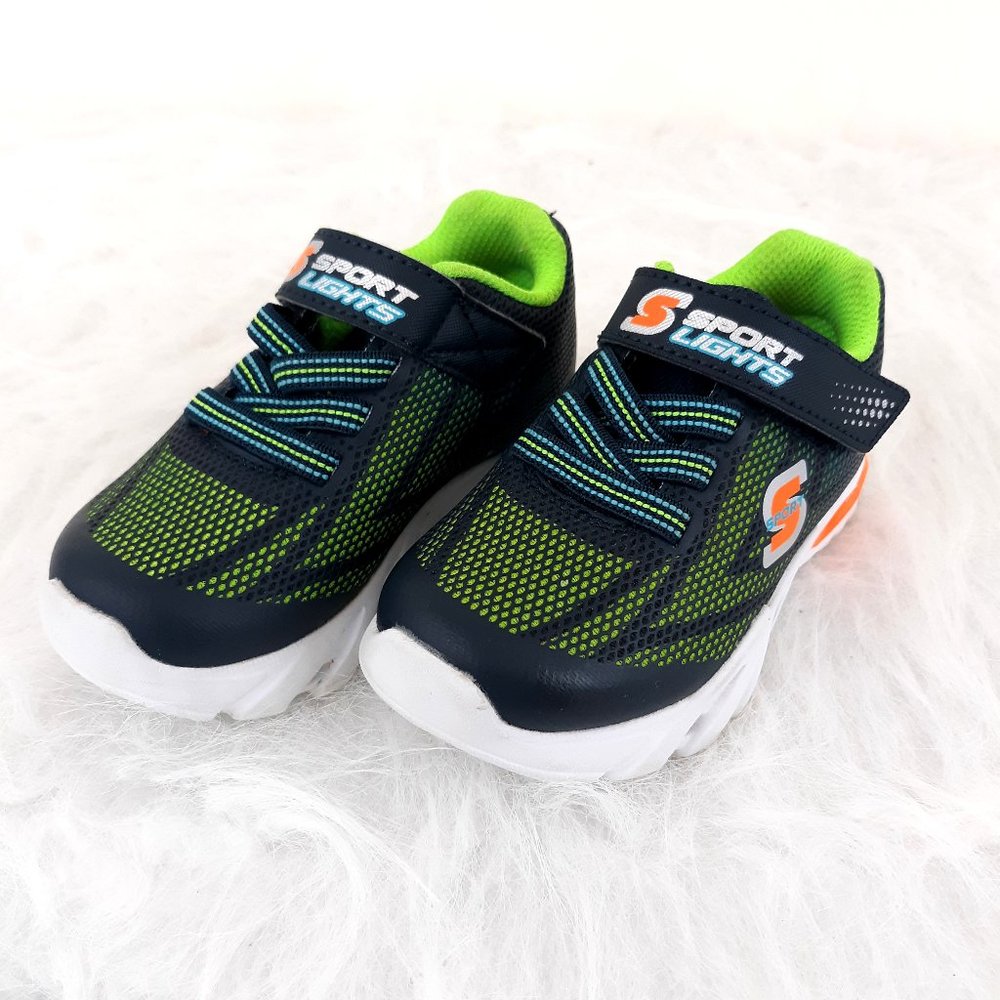 S Sport By Skechers Toddler Boys' Rylan Light-Up Sneakers - Lime Green 6T